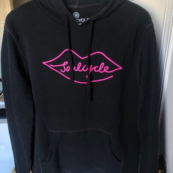 Soulcycle lips hoodie Sz. M - Picture 1 of 4